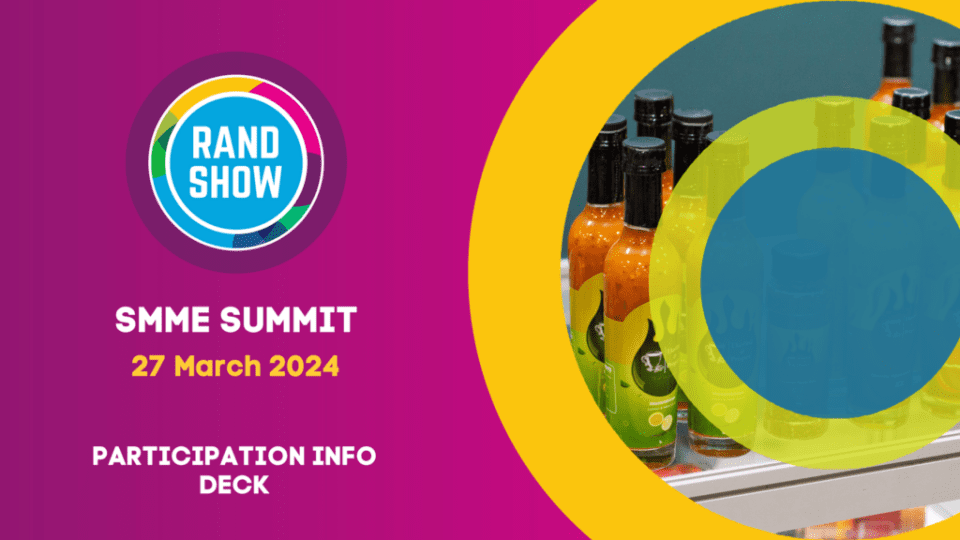 JOIN THE RAND SHOW SMME SUMMIT